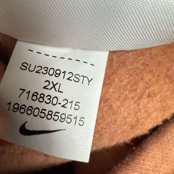 Nike Men's 2XL XXL Brown Fleece Lined Ankle Sweatpants Joggers Athletic - Picture 8 of 9